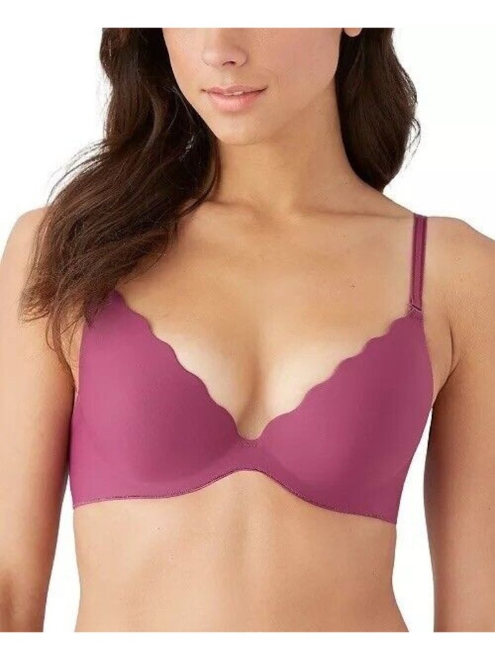 $44 b.tempt'd by Wacoal Bra b'wow'd 36C Underwire Pushup Pink Convertible Molded